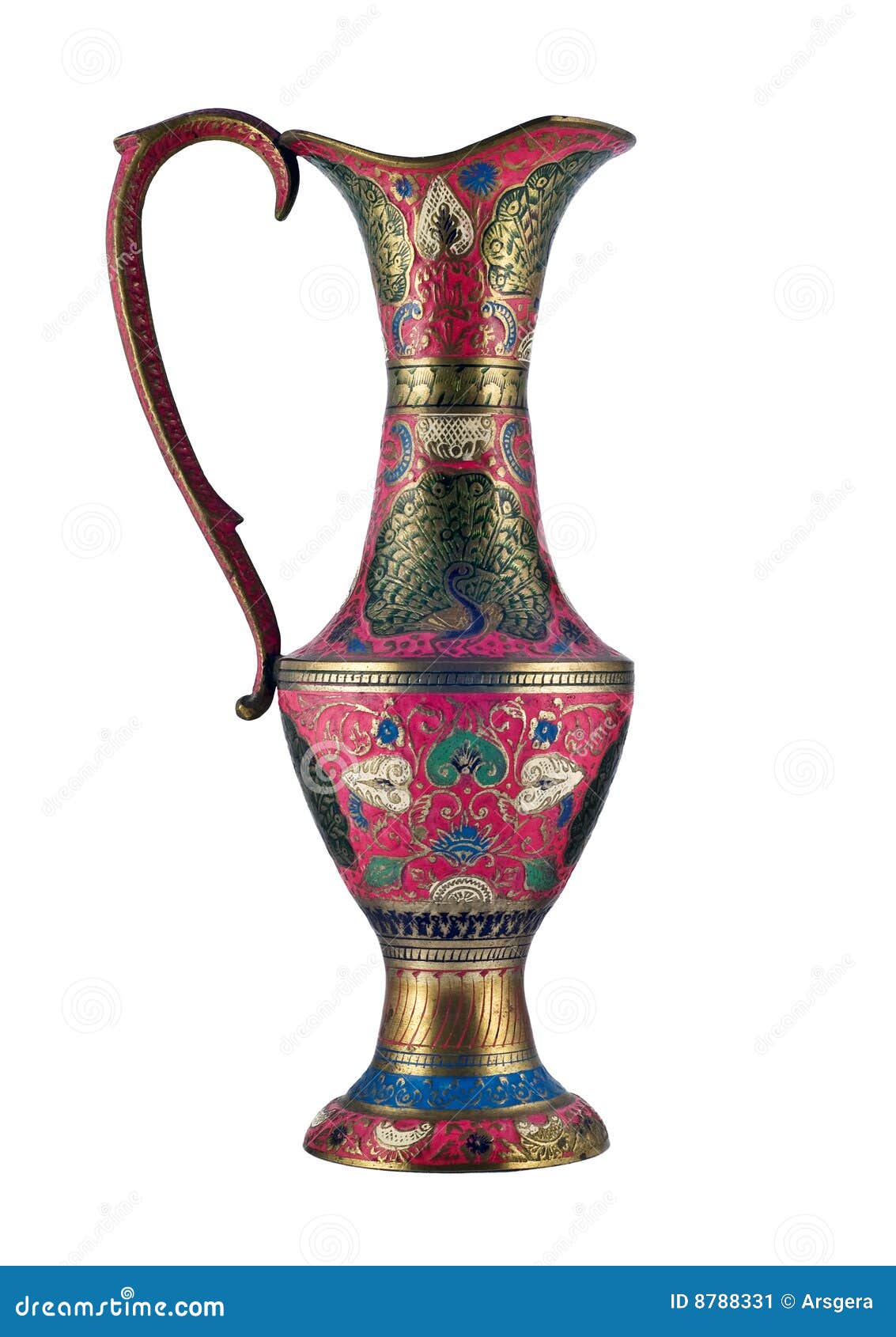 Beautiful Indian vase stock image. Image of pattern, interior 8788331
