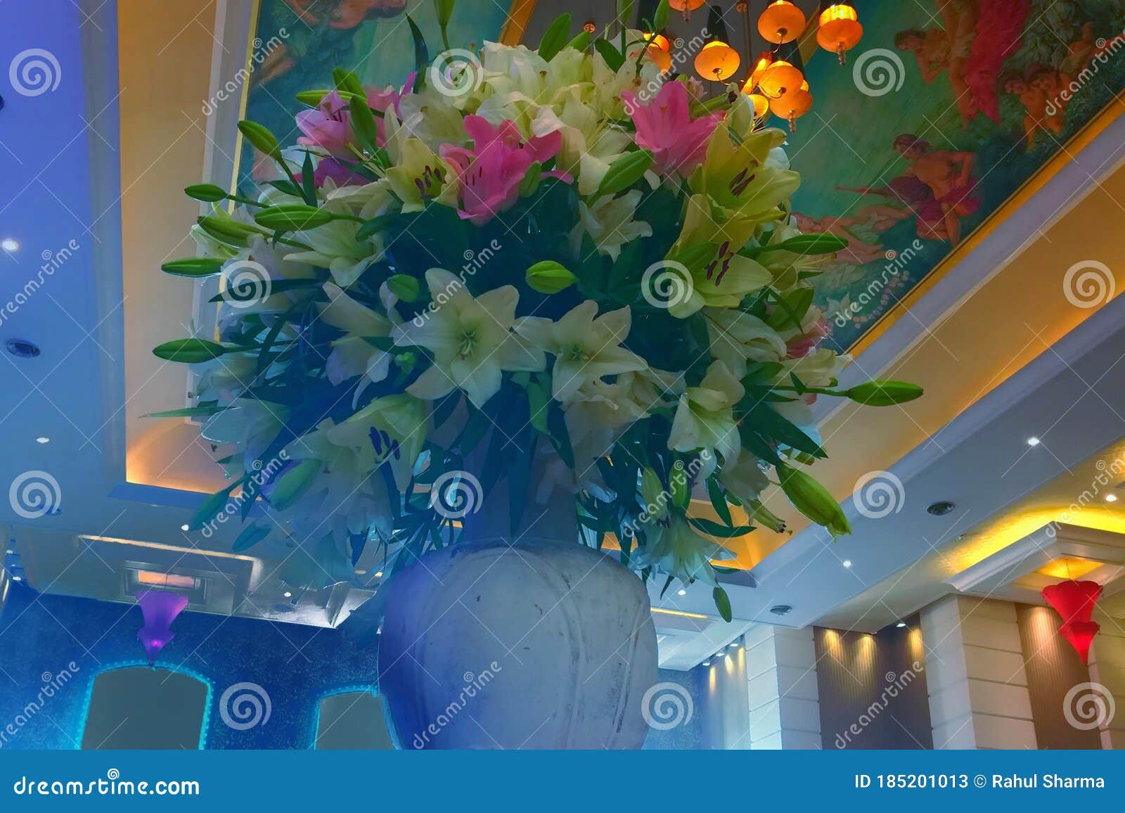 Beautiful Interior Decoration, Flower Vase. Stock Image Image of