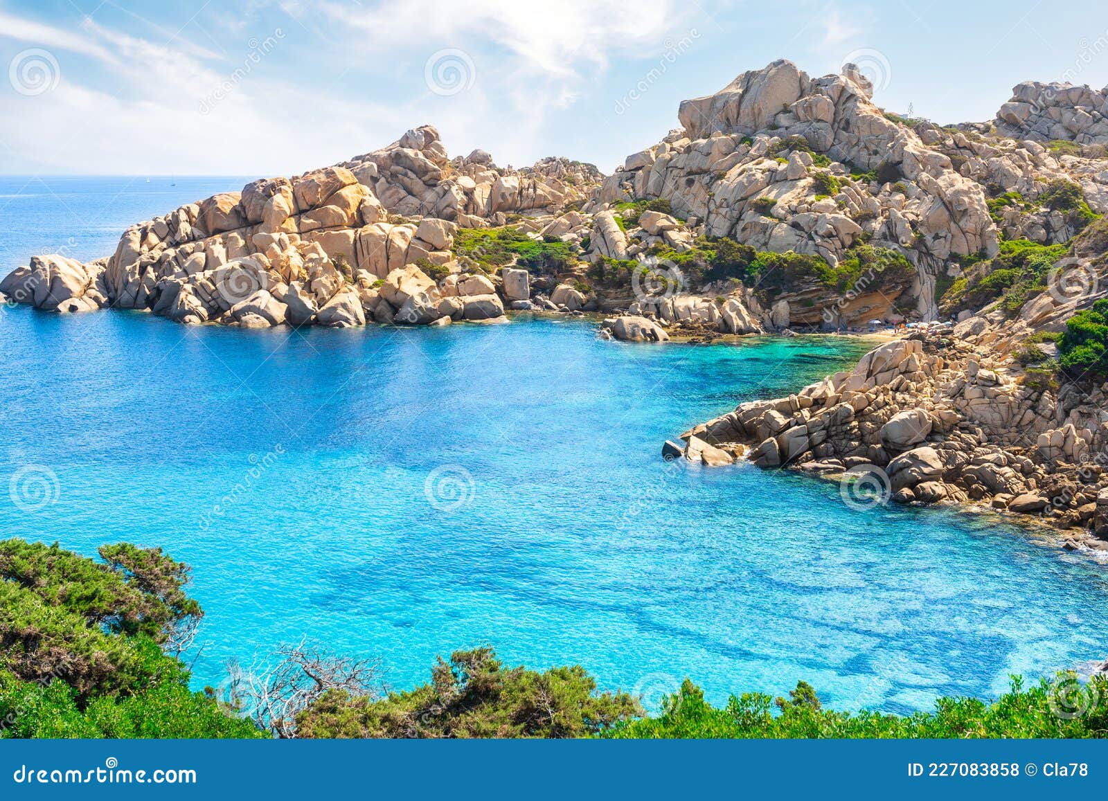 The Beautiful Italian Island Sardinia in Mediterranean Sea Stock