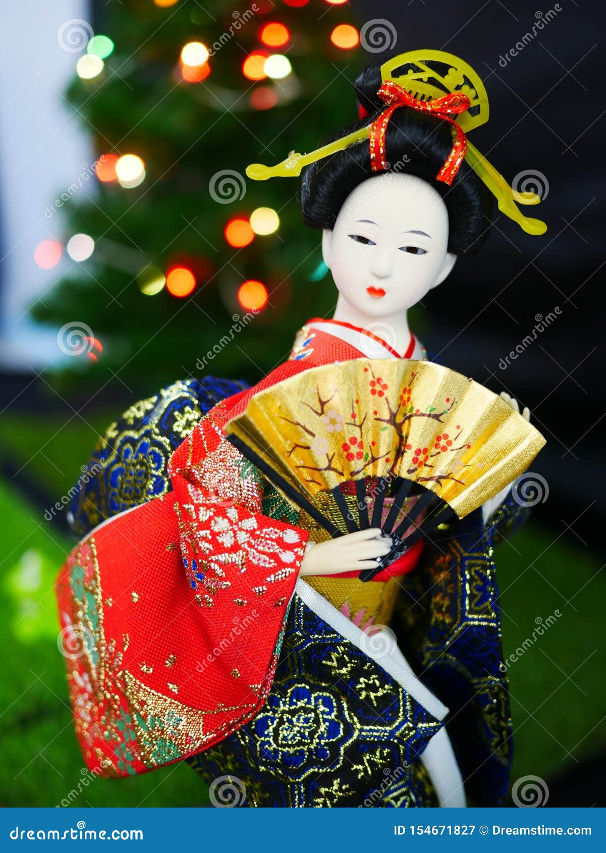 Beautiful Japanese Lady Doll in Kimono Stock Image - Image of kimono ...