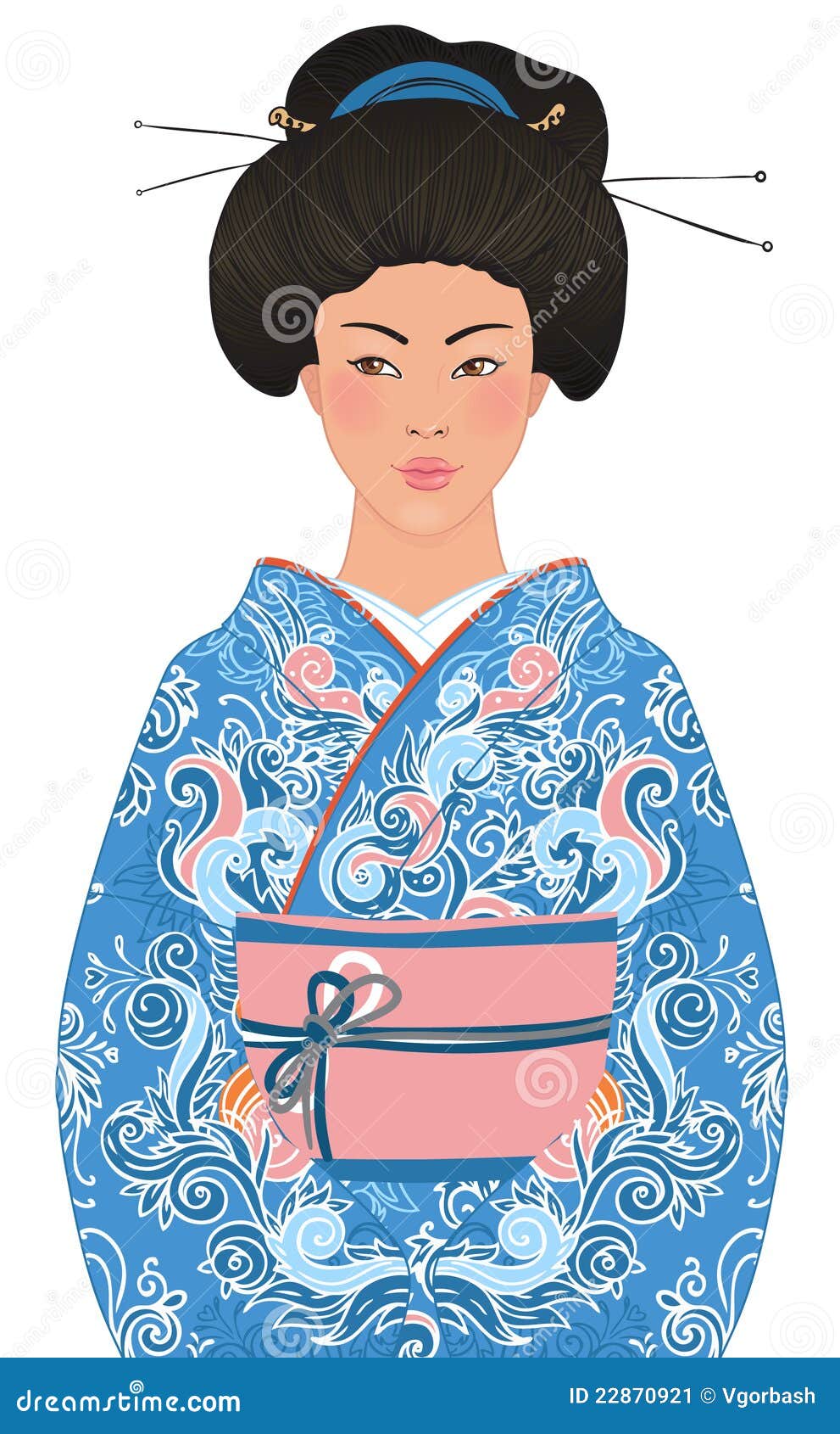 Itsutsu ginu Suihatsu 1  Kimono Traditional Japanese Hairstyle   OpenSea