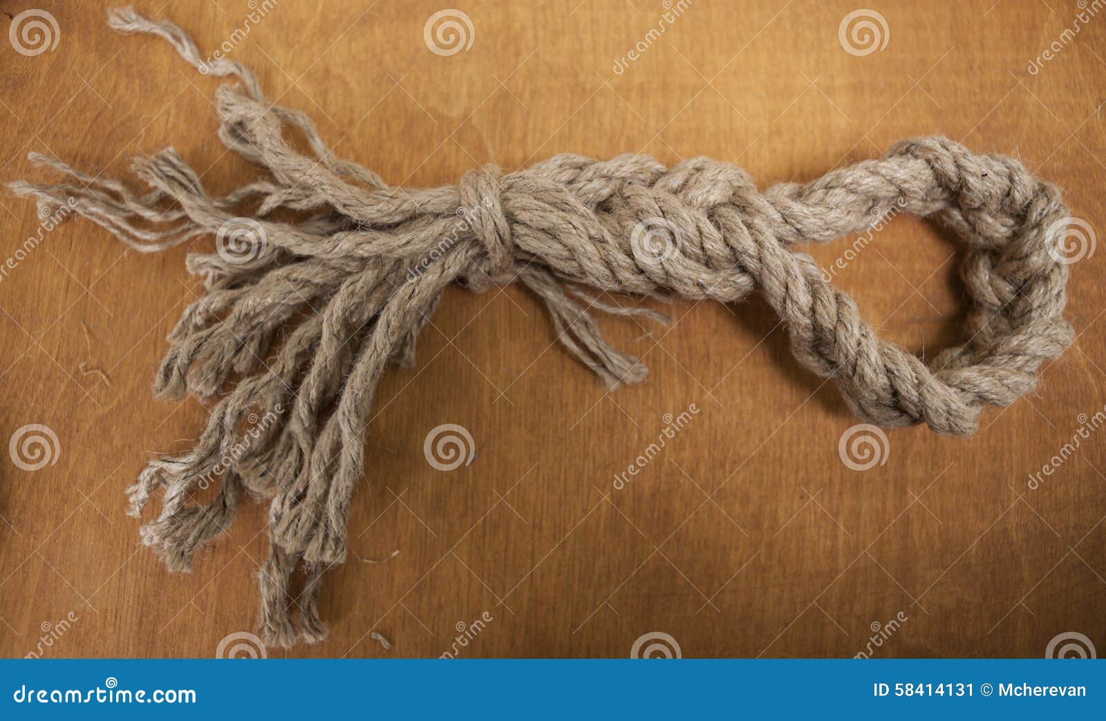 Beautiful Knot of a Strong Rope Stock Image - Image of ocean, sailing:  58414131