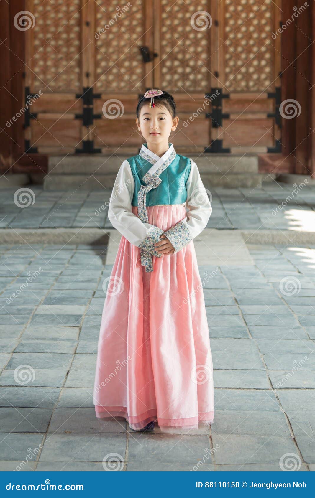 Korean Girl Wearing A Hanbok Wearing Pink Umbrella Beautiful Female Wearing Traditional  Korean Hanbok In Old Town Seoul Korea Stock Photo - Download Image Now -  iStock