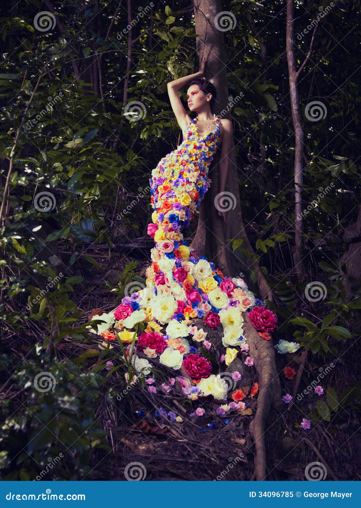 dress of flowers