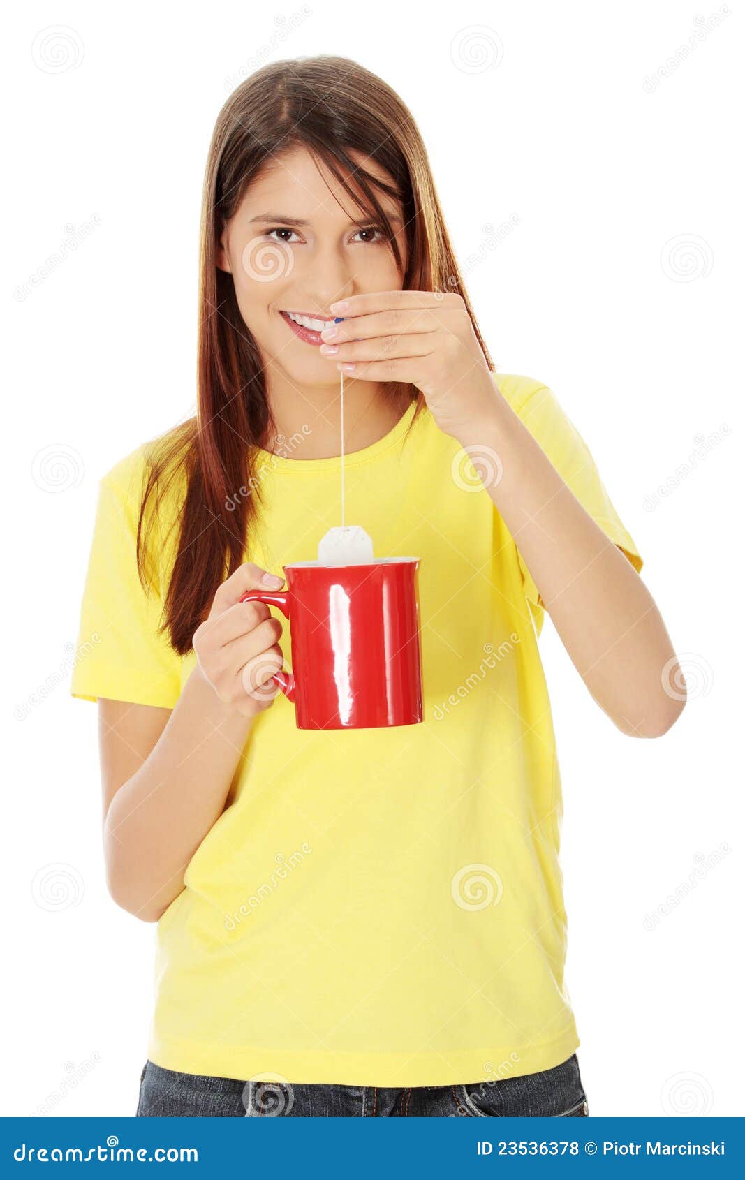 Beautiful Lady is Making Tea Stock Photo Image of herb, relax 23536378