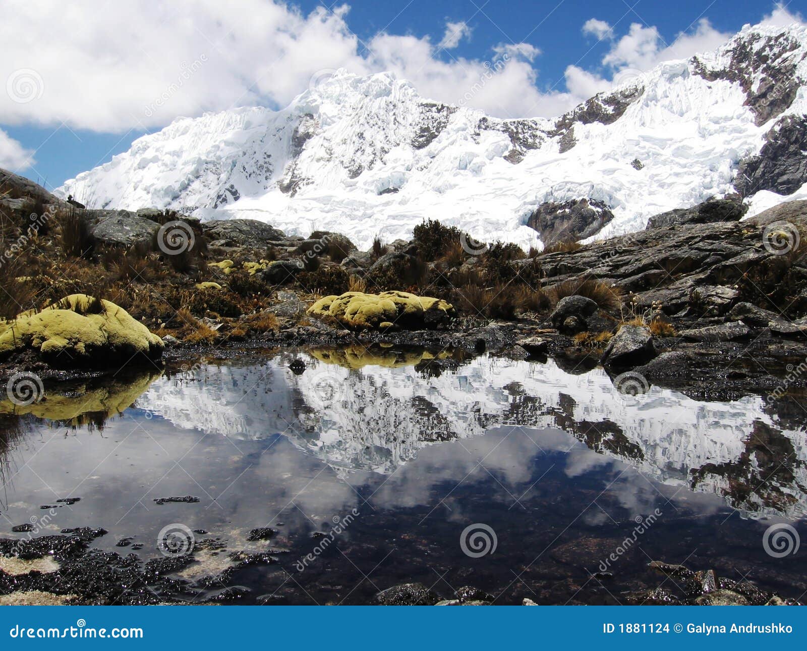 beautiful lake in cordilleras mountain