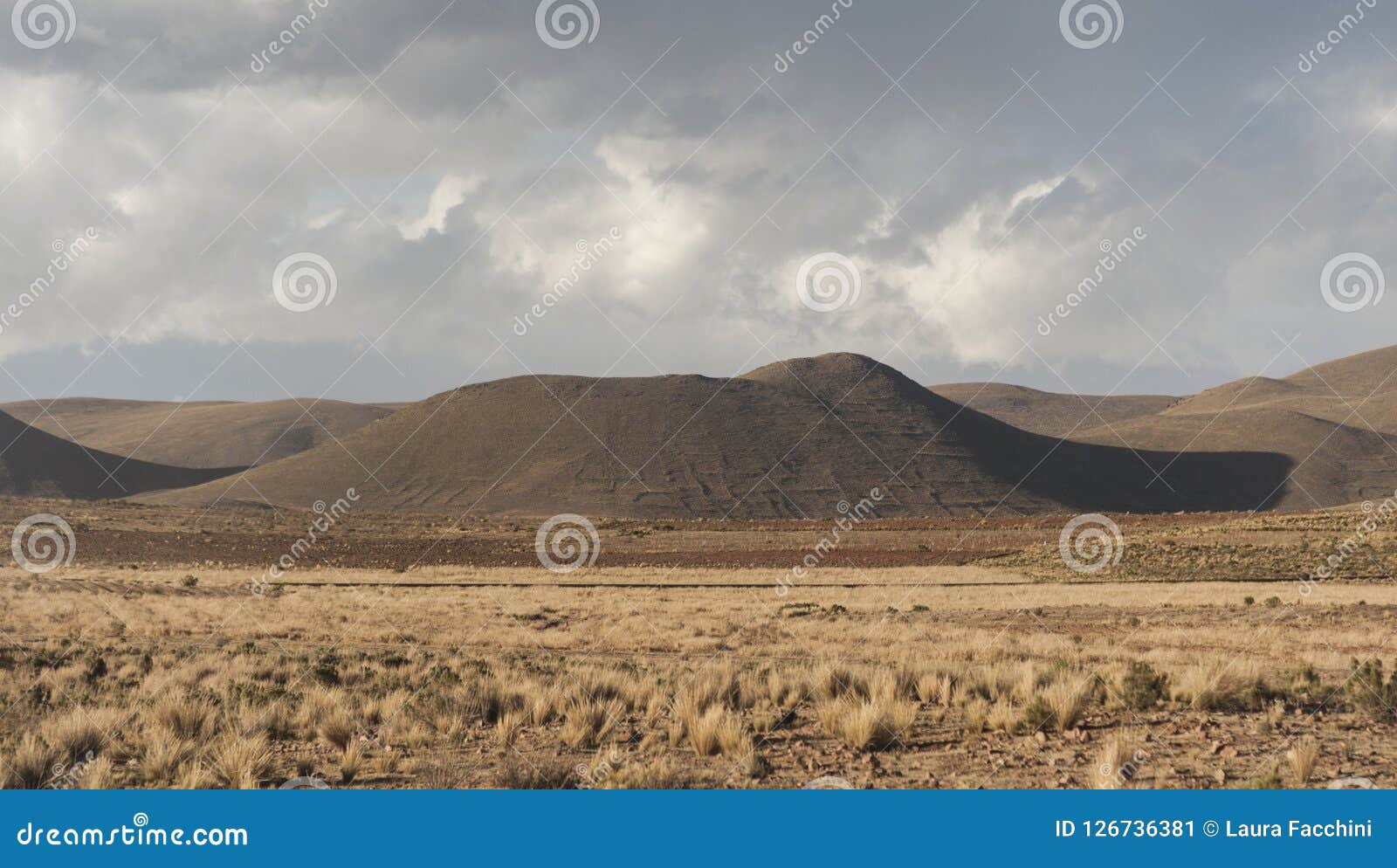 the beautiful landscape of bolivia along the road to la paz, bolivia