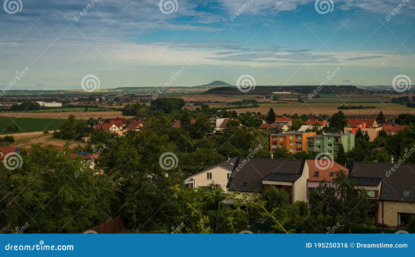 beautiful landscape of central bohemia