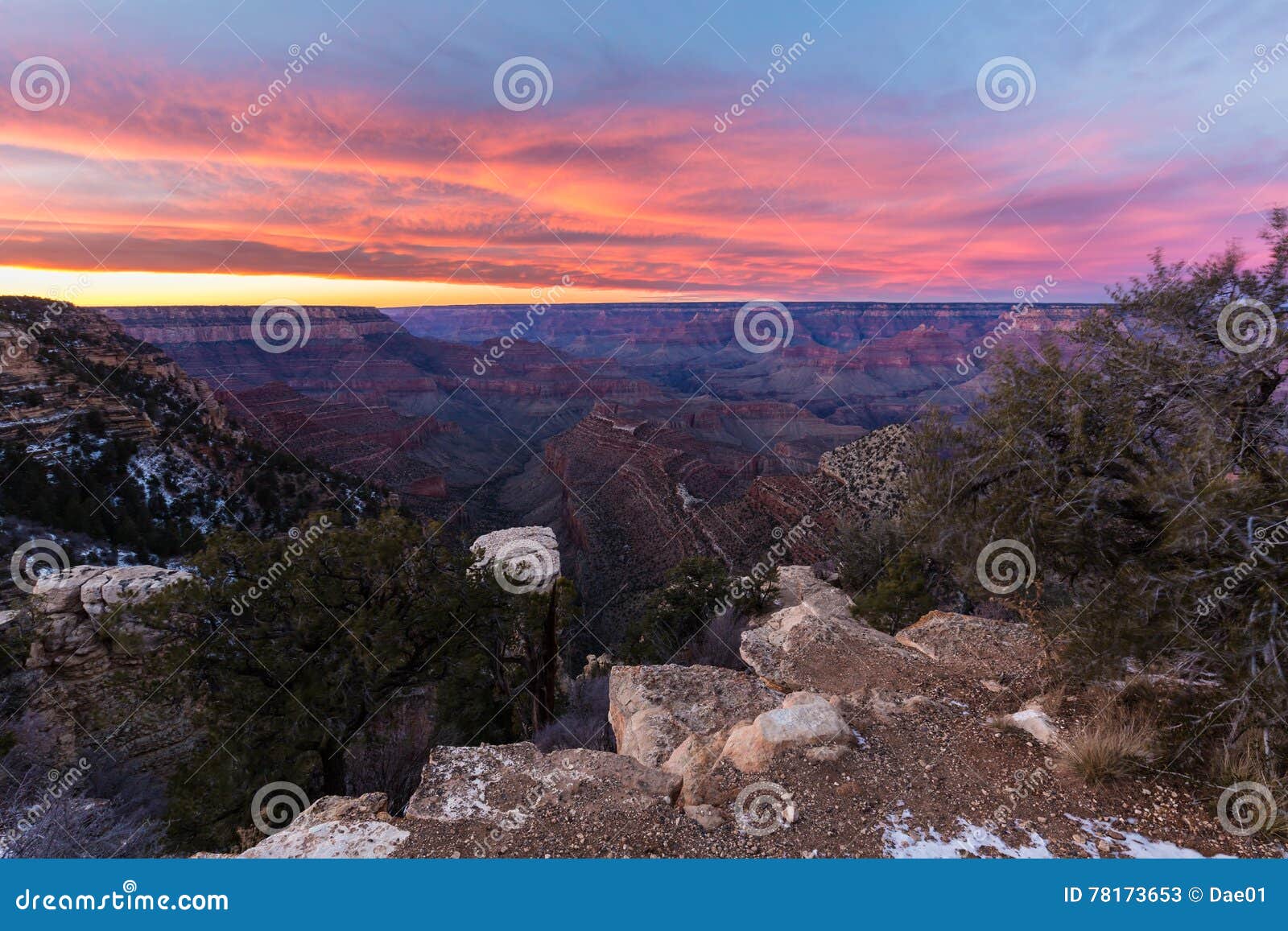 Beautiful Landscape Of Grand Canyon At Susnset Stock Image Image Of