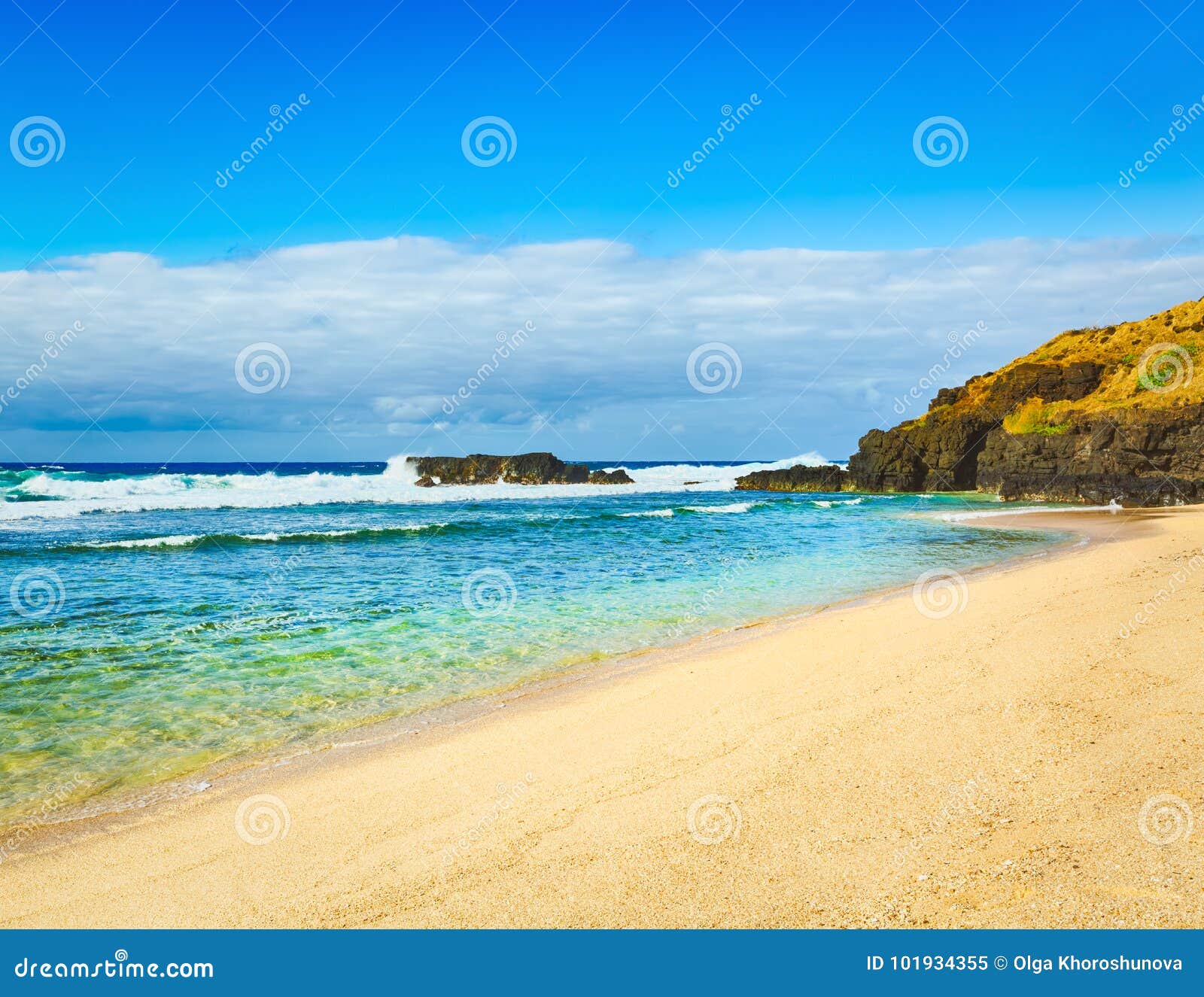 beautiful landscape. gris-gris beach.