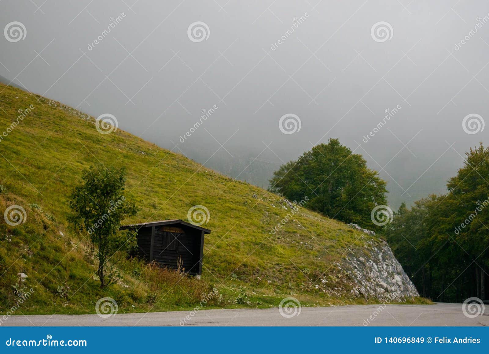 beautiful landscape from the mountain terminillo, massif reatini, abruzzi apennine range in central italy