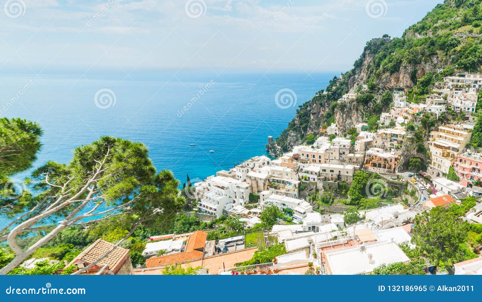 Beautiful Landscape of World Famous Positano Stock Image - Image of ...