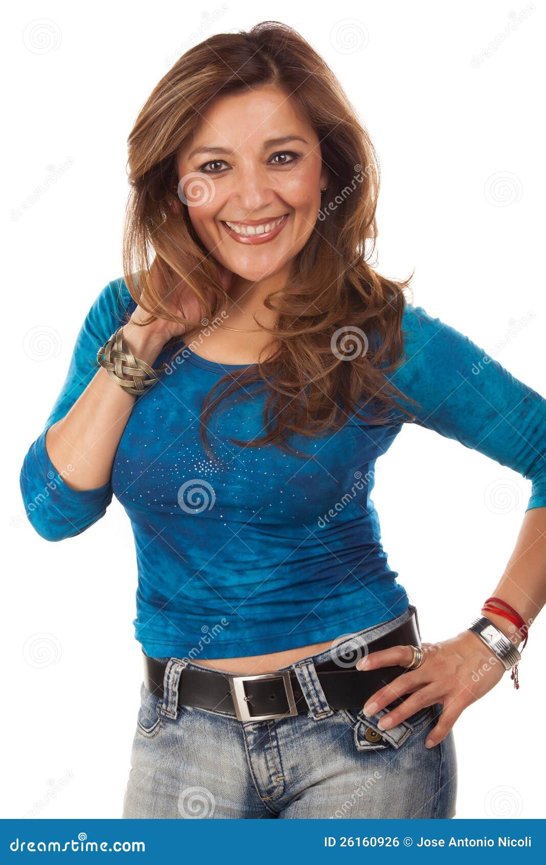 Beautiful Latin Woman Royalty Free Stock Image - Image: 26160926