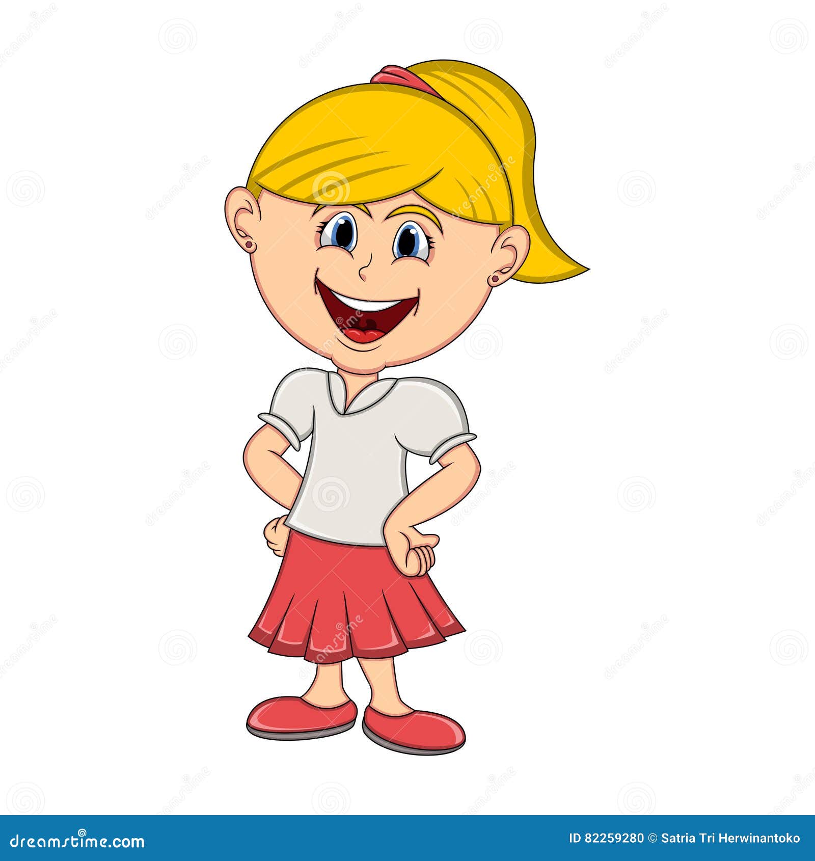Beautiful Little Girl Cartoon Stock Vector - Illustration of female, kindergarten: 82259280 Beautiful Little Girl Cartoon Stock Vector - Illustration of female, kindergarten: 82259280