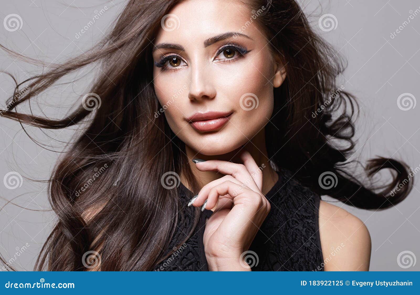 Beautiful Long Healthy Hair Girl. Fashion Beauty Portrait Stock Image ...