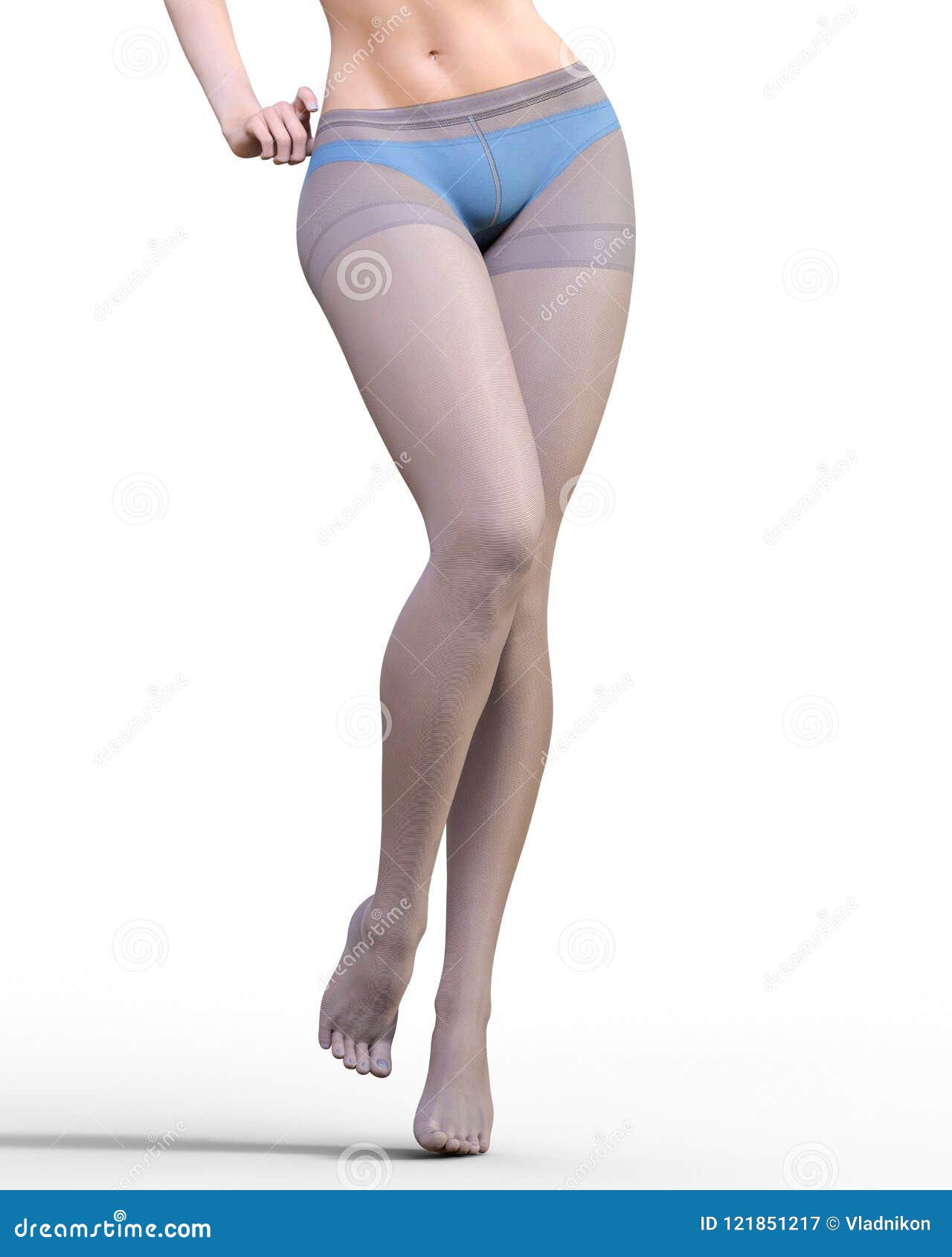 Long Slender Legs Woman Pantyhose. Stock Illustration - Illustration of  beauty, shapely: 121851217