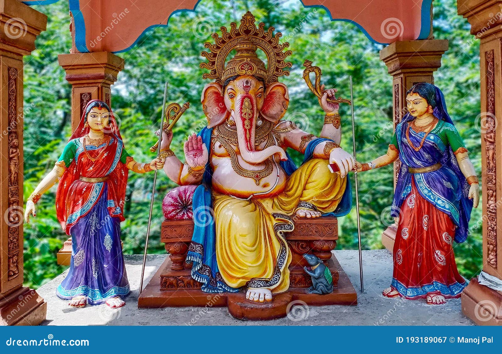 LORD GANESHA stock image. Image of colorful, religion - 193189067