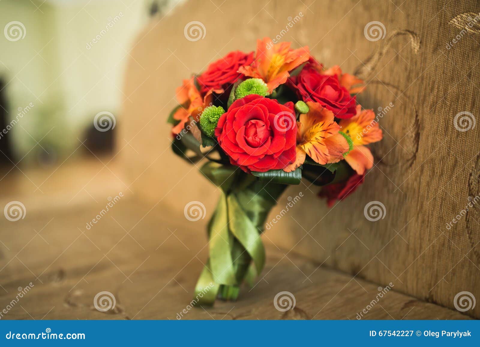 Beautiful Luxury Wedding Bouquet of Red Flowers Stock Image Image of