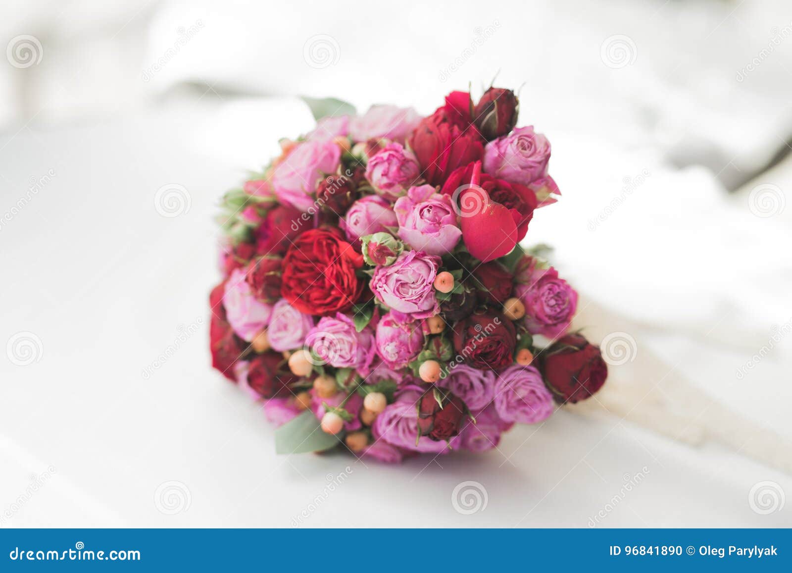 Beautiful Luxury Wedding Bouquet of Red Flowers Stock Photo Image of
