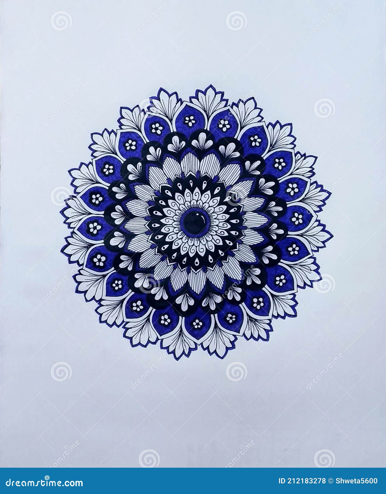 Definite Art Mandala Blank Figures Book with Color Filling Gel Pens 1.00 MM  Nib for Mind Relaxing & Rejuvenating Activity (48 Colorful Pens) :  Amazon.in: Office Products
