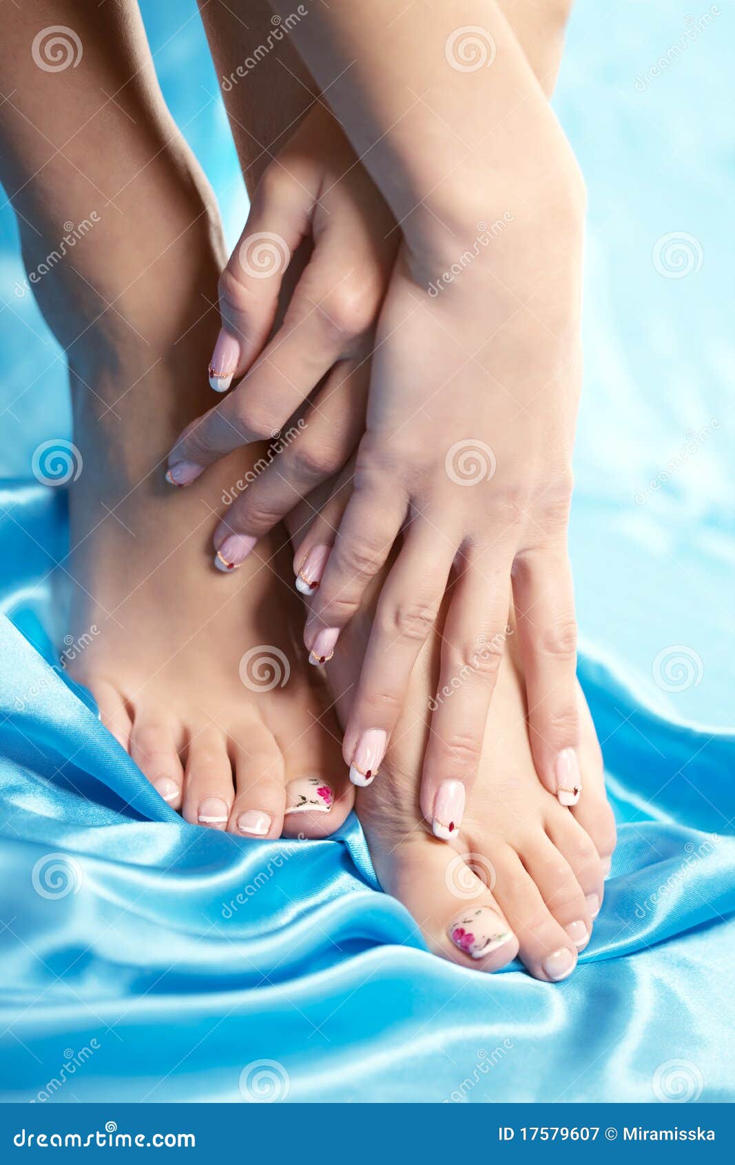 Beautiful Manicured Feet With A Neat Pedicure Royalty Free Stock
