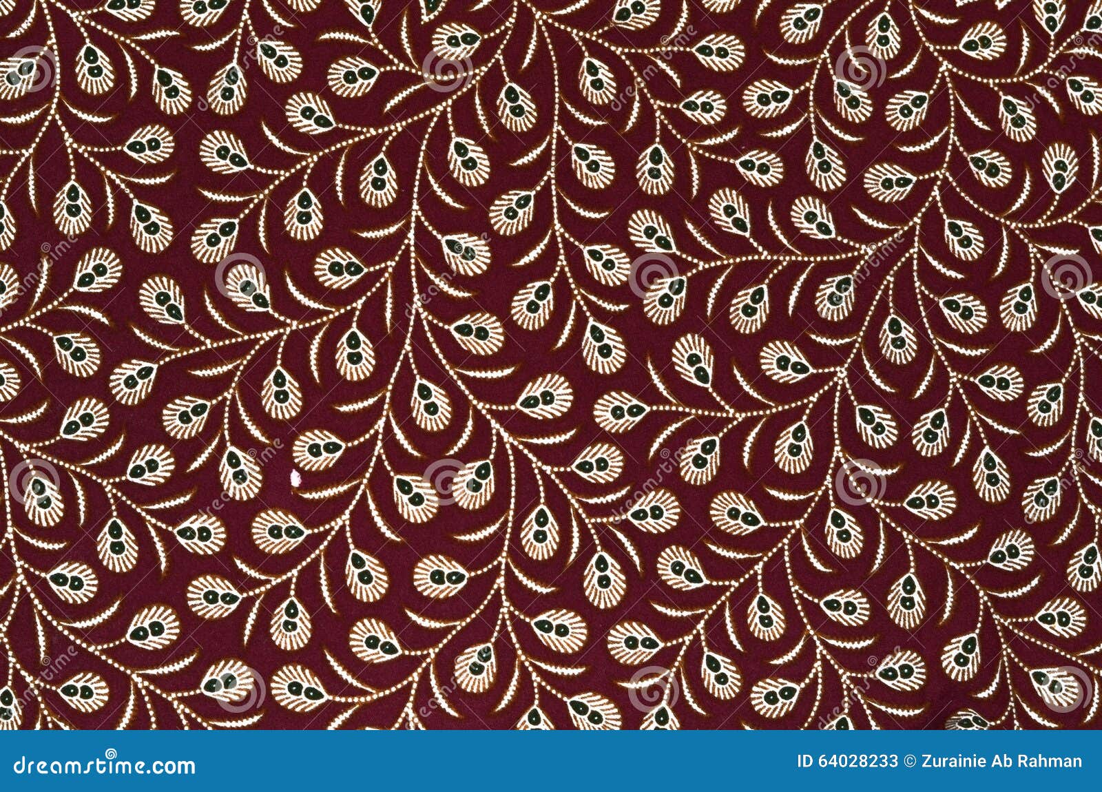 Beautiful Maroon  Batik  Patterns As A Background  Stock 