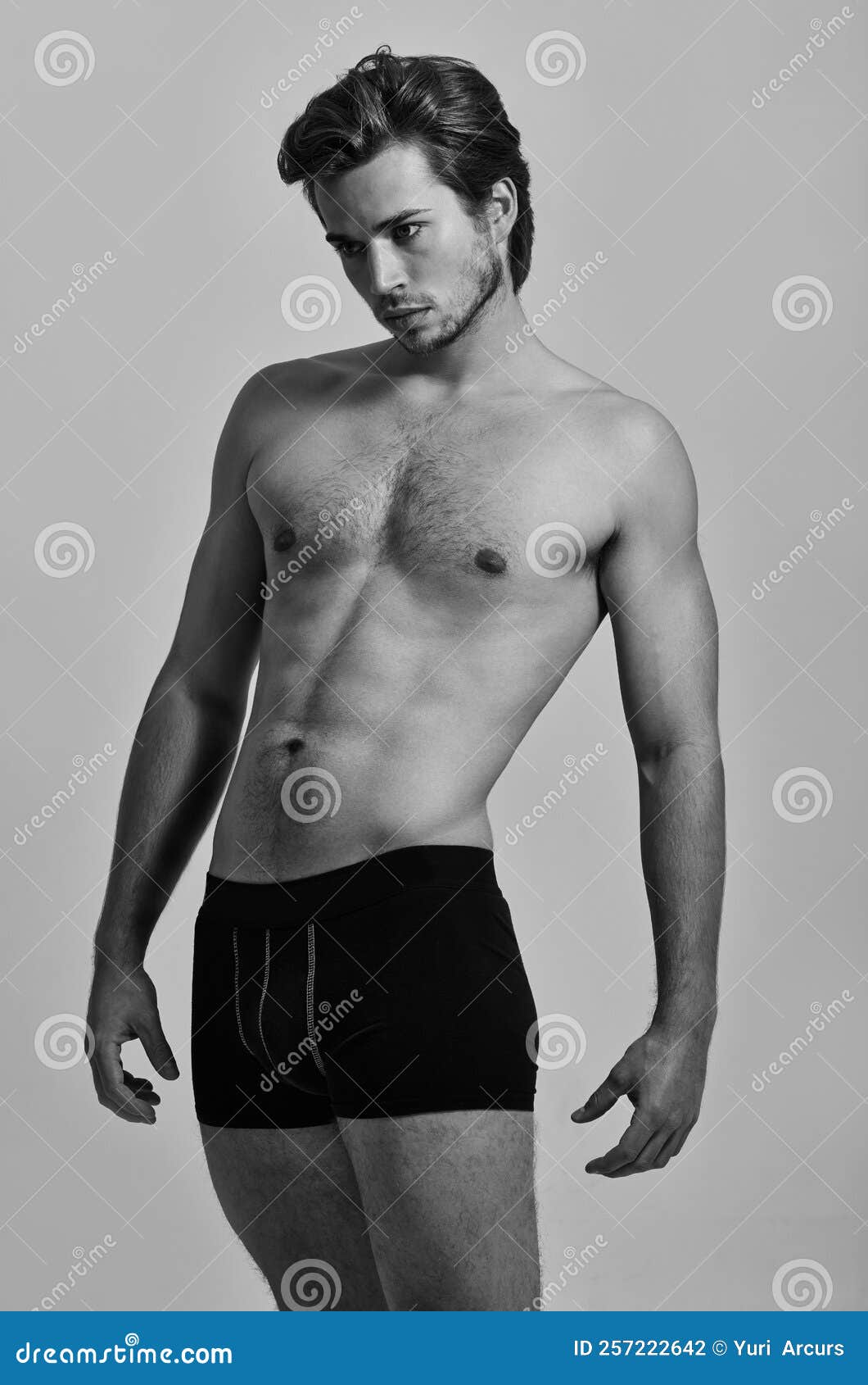 Hairy Man Underwear Stock Photos