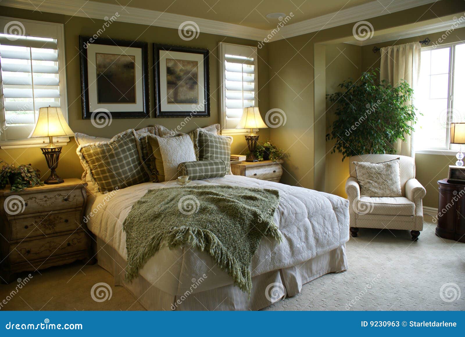 beautiful master bed room