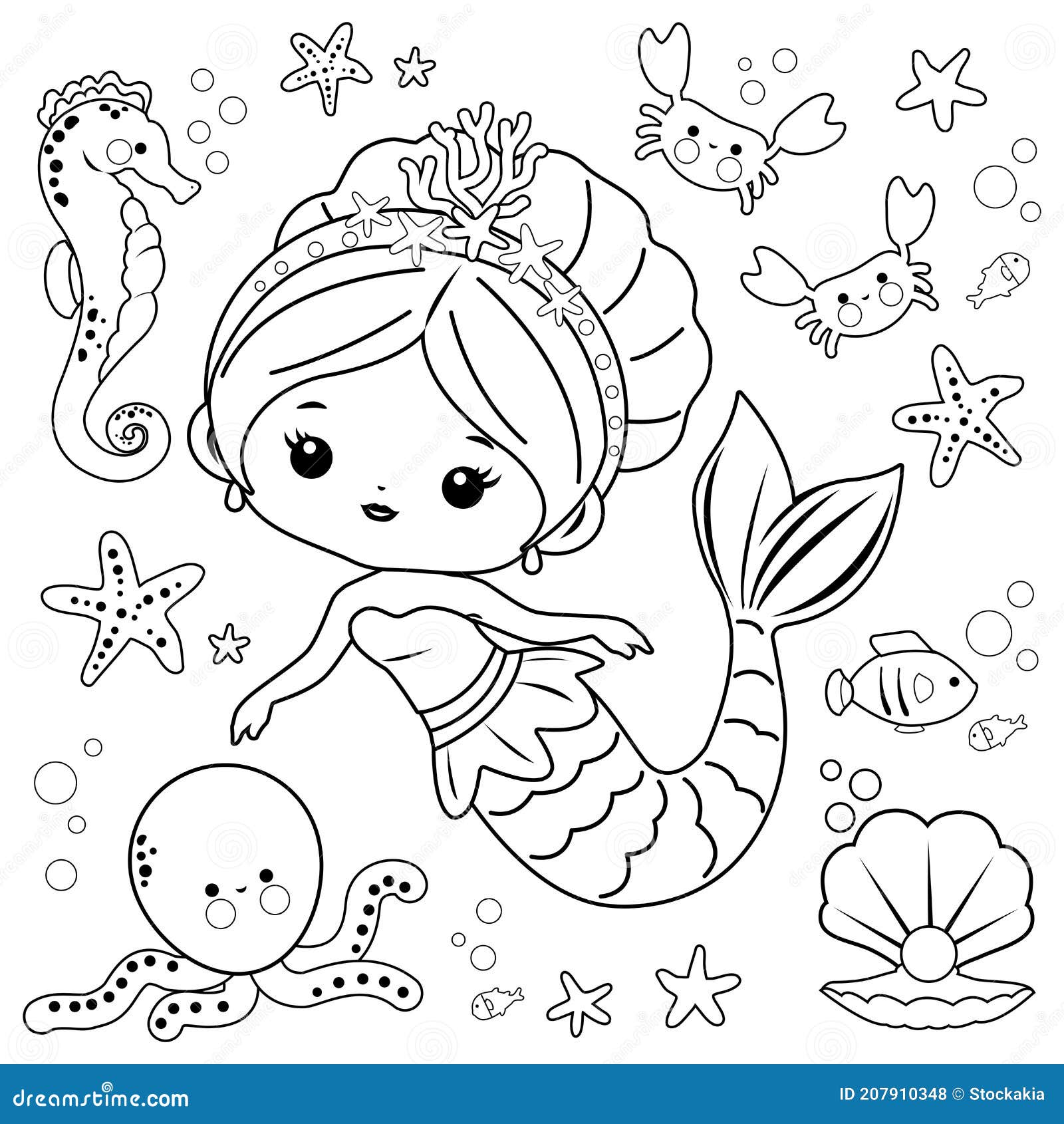 Sea Animals Coloring Page Stock Illustrations 748 Sea Animals Coloring Page Stock Illustrations Vectors Clipart Dreamstime