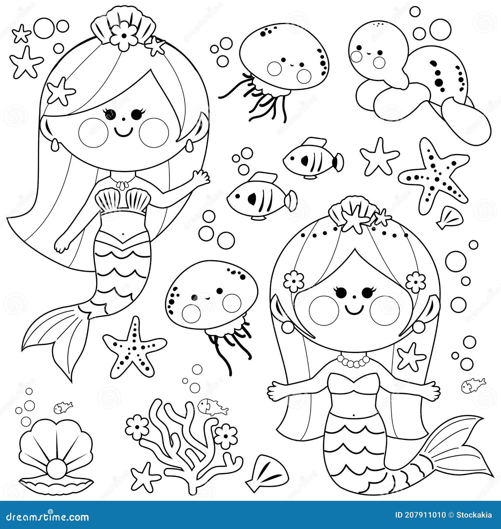 under the sea creatures coloring pages