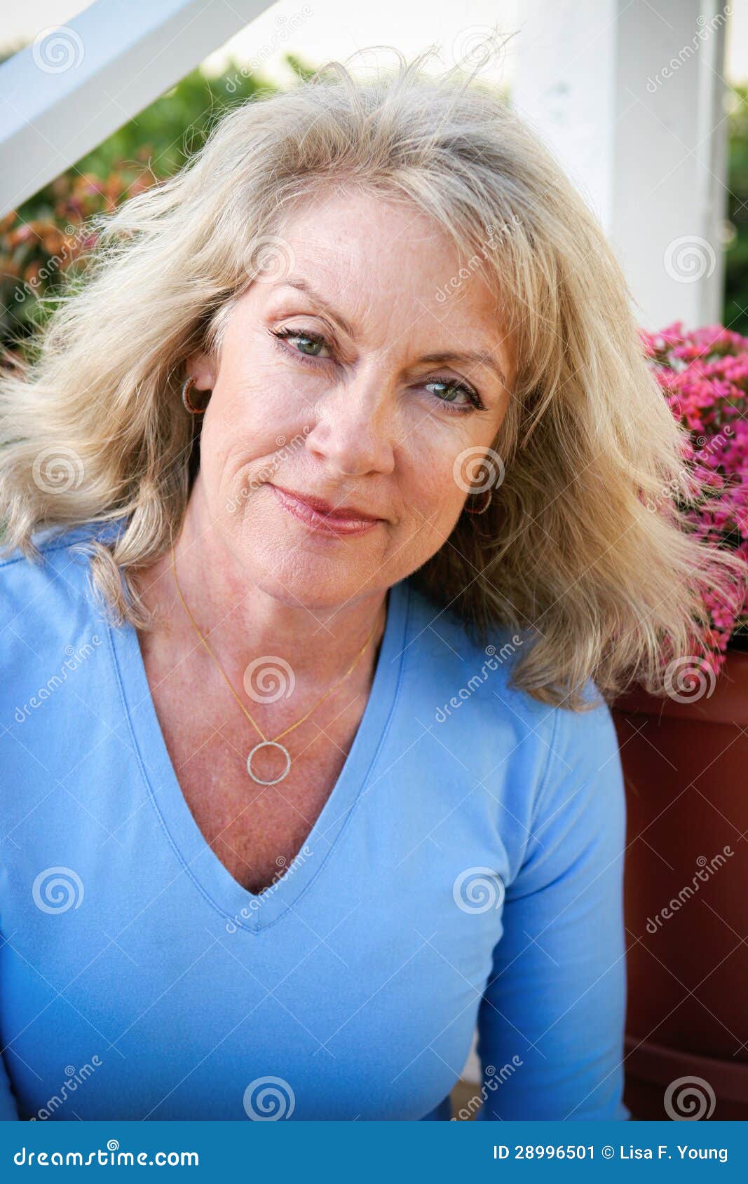Beautiful Middle-Age Woman stock image. Image of happy - 28996501