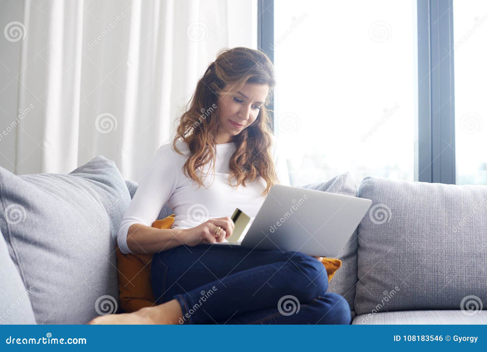 Enjoy banking online stock photo. Image of debit, aged - 108183546