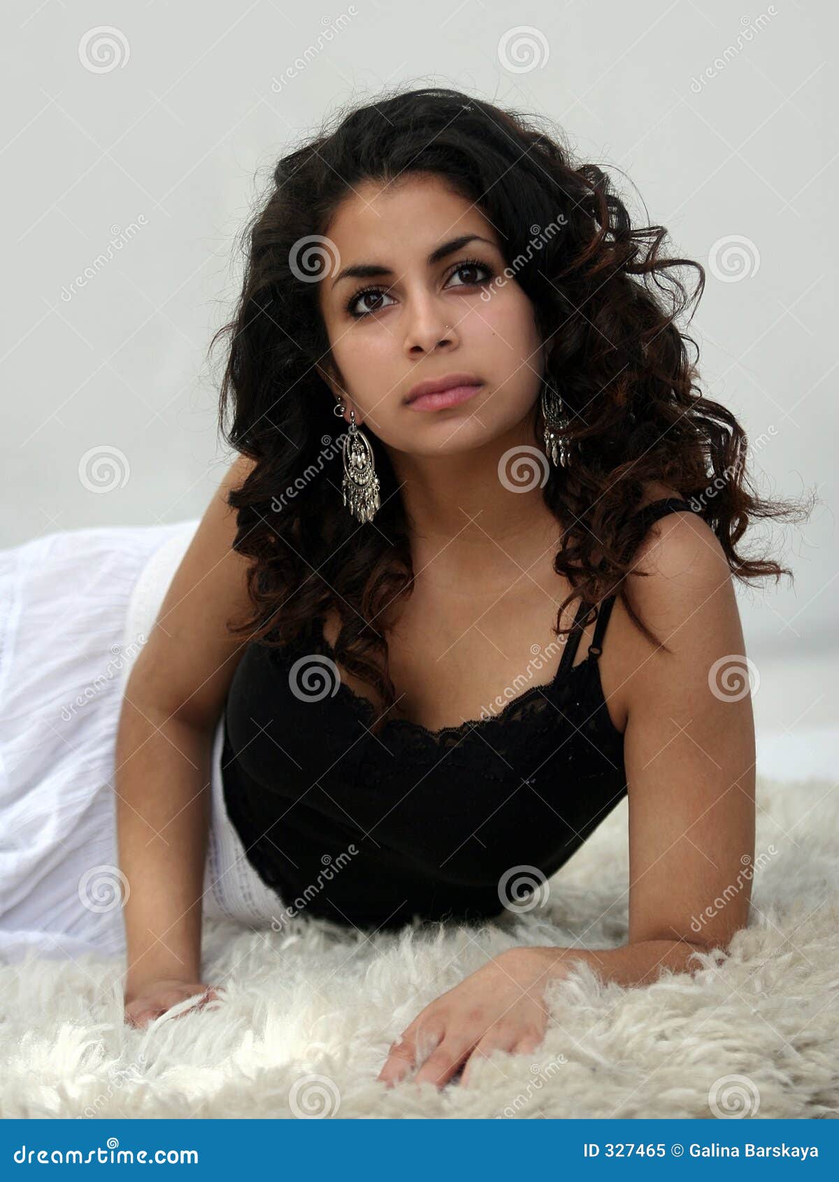 Beautiful Middle Eastern Girl Stock Image Image Of Earrings Teenager