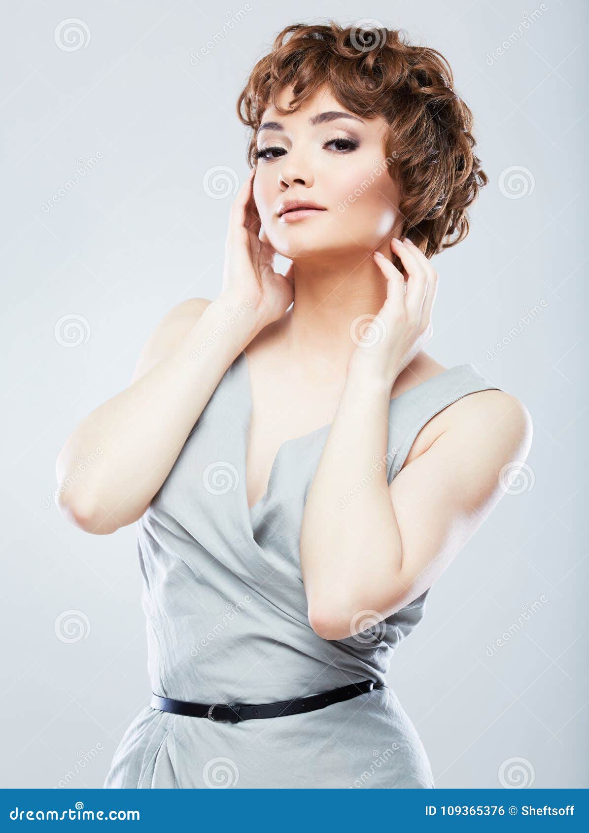 Fashion Snapshot Style Female Portrait Stock Photo Image Of