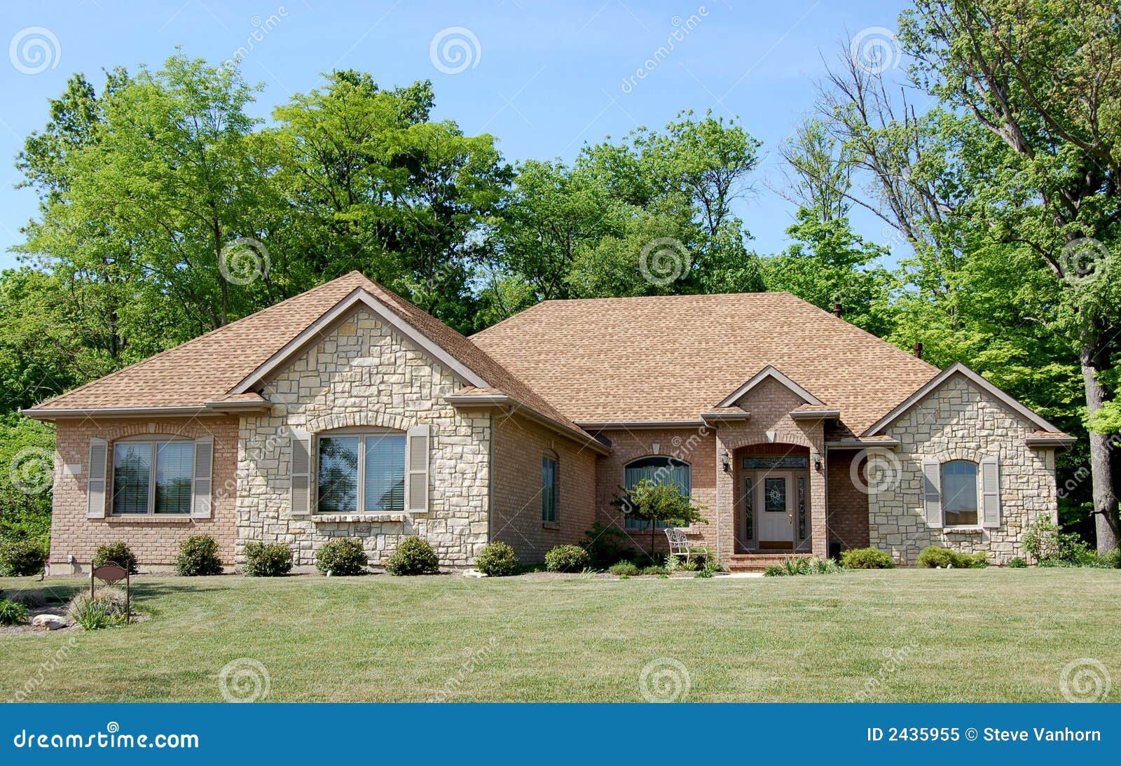 Beautiful model home stock image. Image of expensive, residential - 2435955