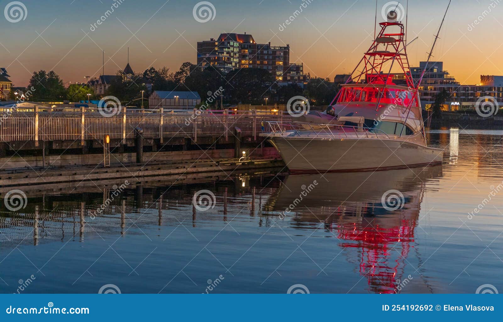 yacht in victoria harbour