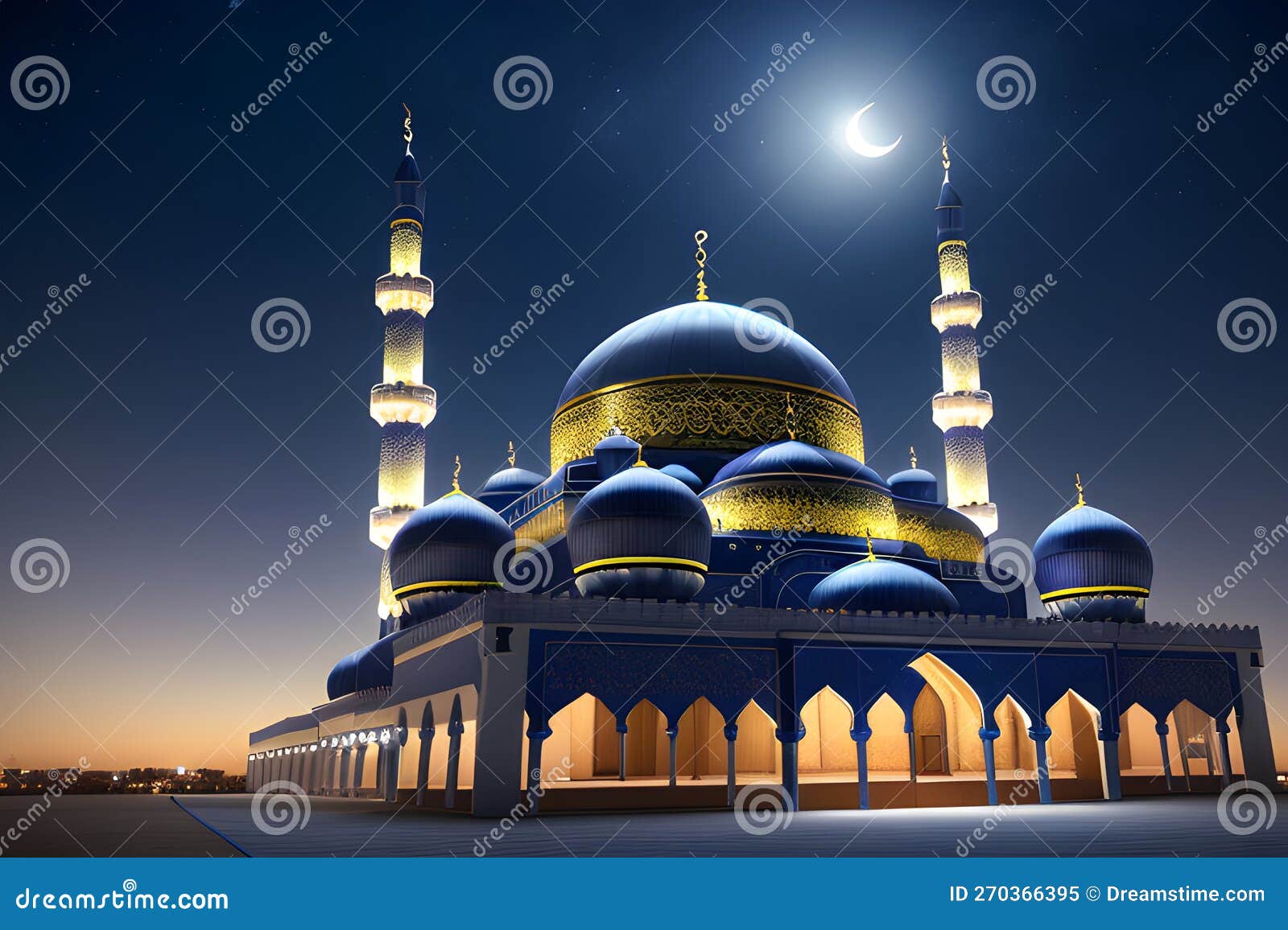 beautiful mosques at night