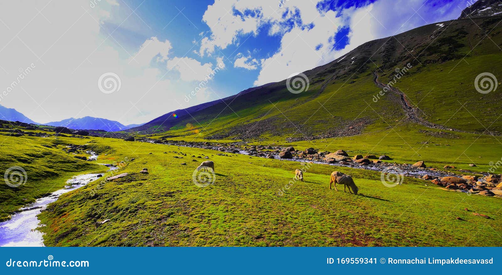 Beautiful Mountain View of Sonamarg Mountain, Jammu and Kashmir State