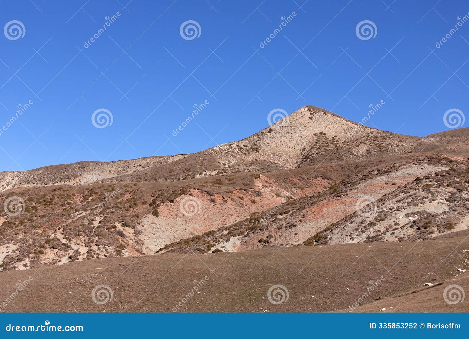 beautiful mountains with red tinged rocks