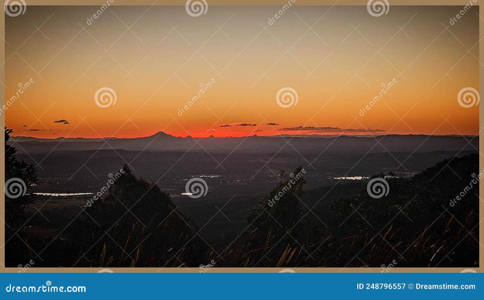 Beautiful Mt Tamborine Subset Stock Image Image of sunrise, sunlight