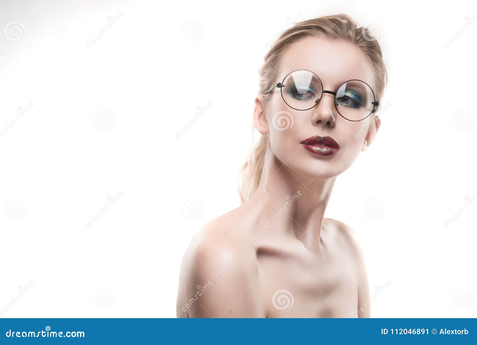 Women With Glasses Porn - Hot naked woman wearing glasses stock photo - Best adult videos and photos