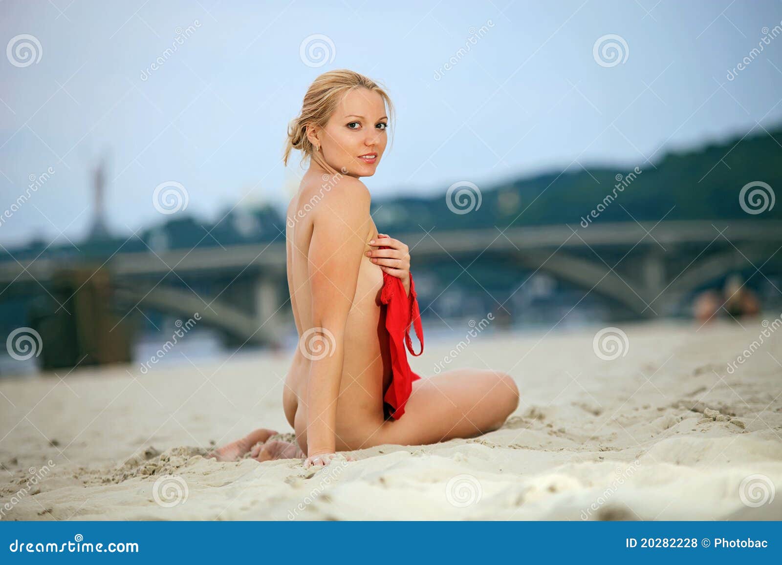 Girl Naked At Beach