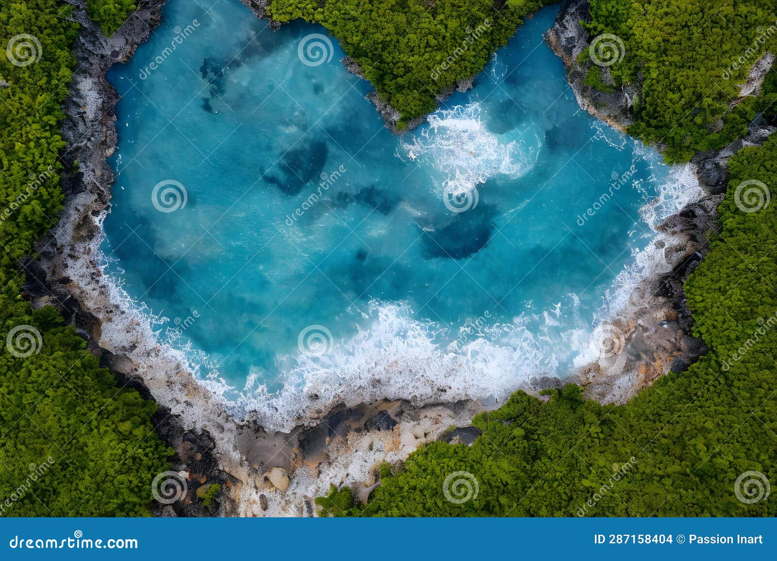 Aerial View Top Down Seashore Big Wave Crashing on Rock Cliff Stock ...