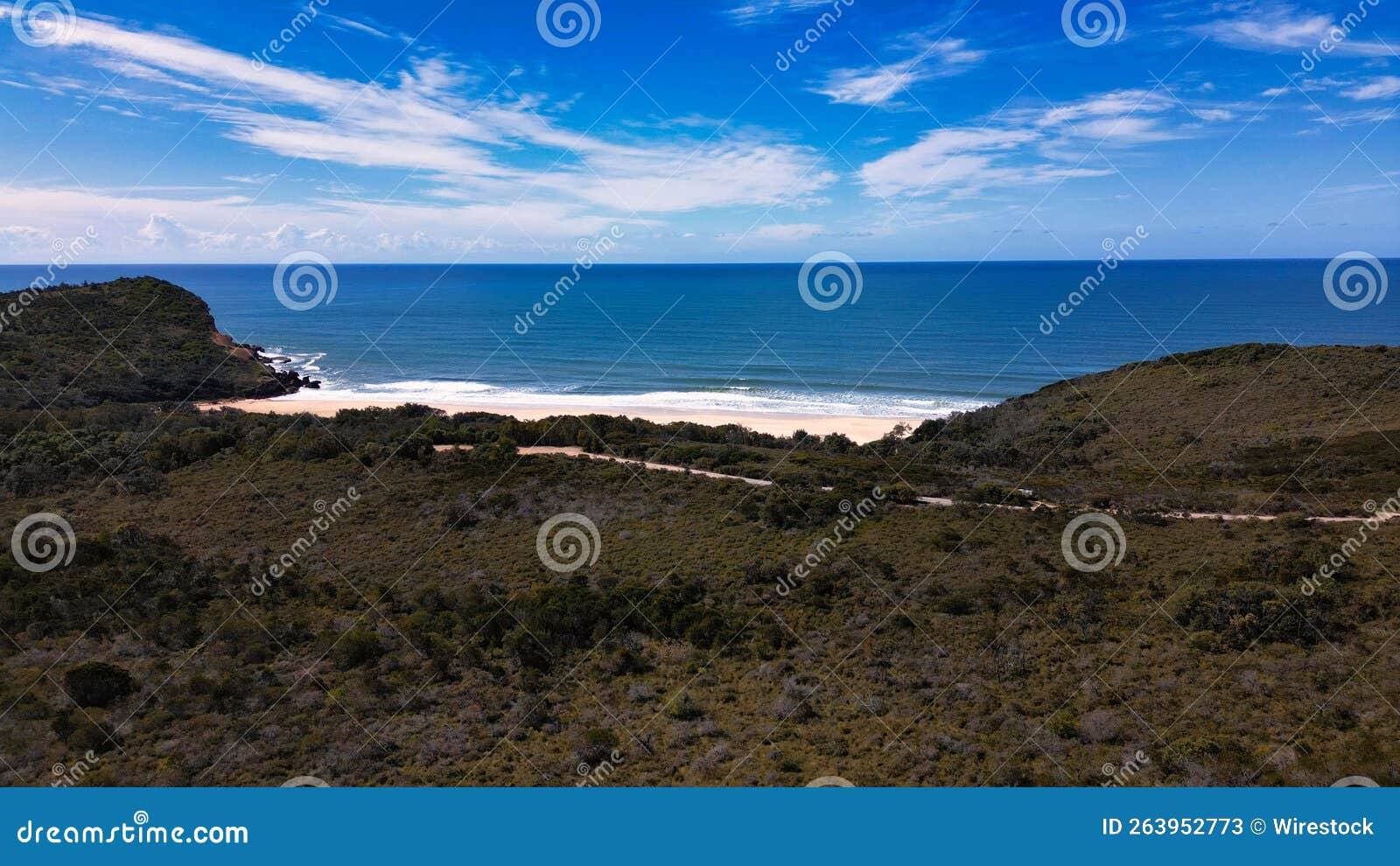 Beautiful Natural View of Grants Beach in NSW Stock Image Image of