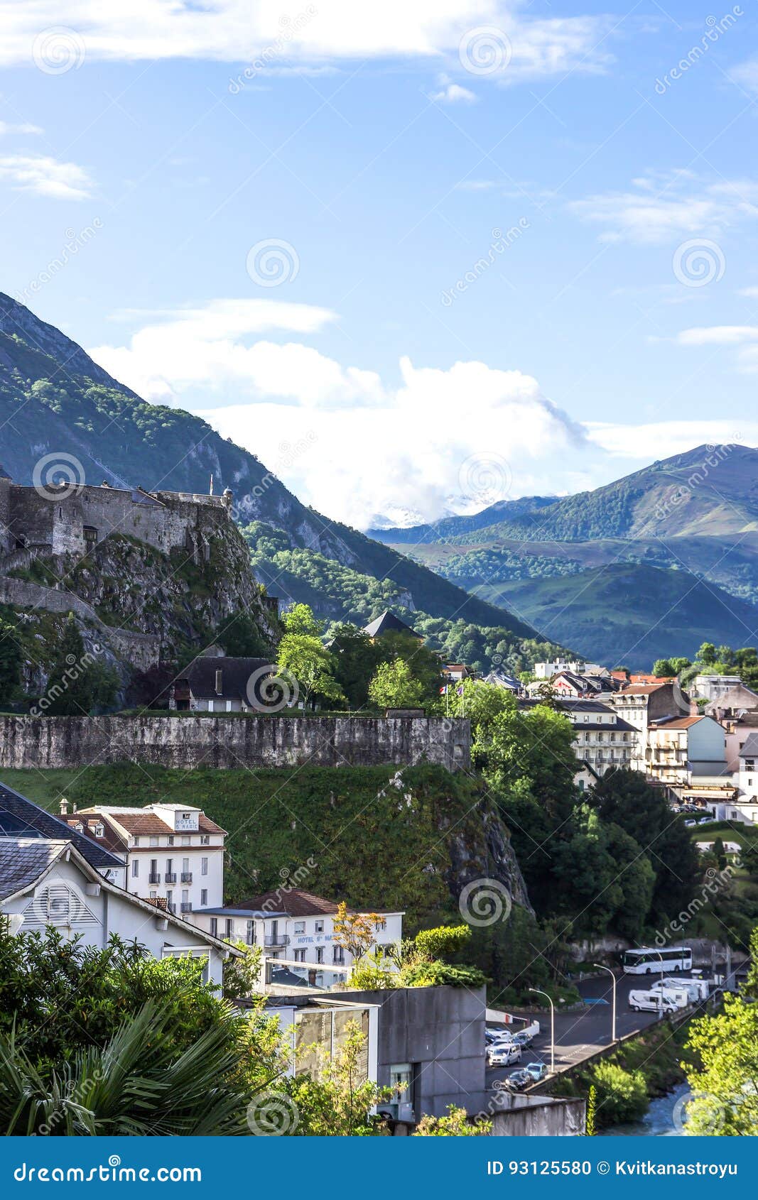 Beautiful Nature Landscape. Mountains Pyrenees. Lourdes France ...