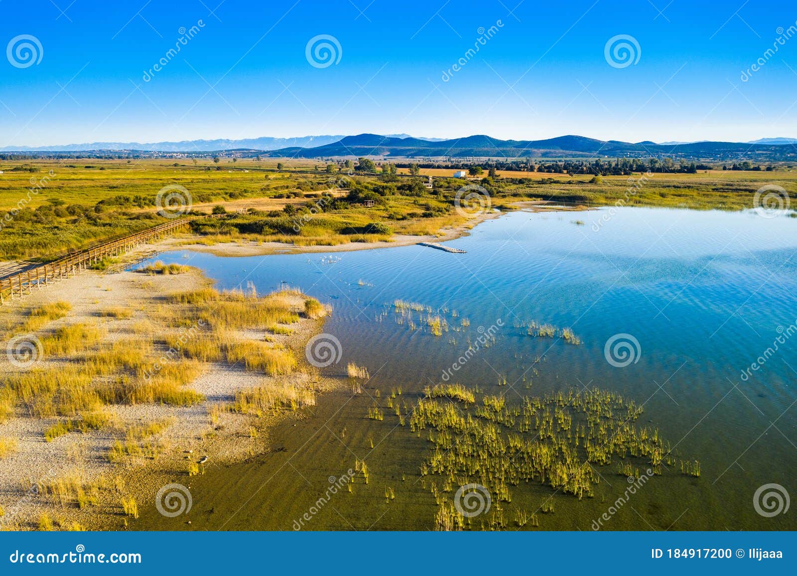 beautiful nature park vrana lake vransko jezero, dalmatia, croatia