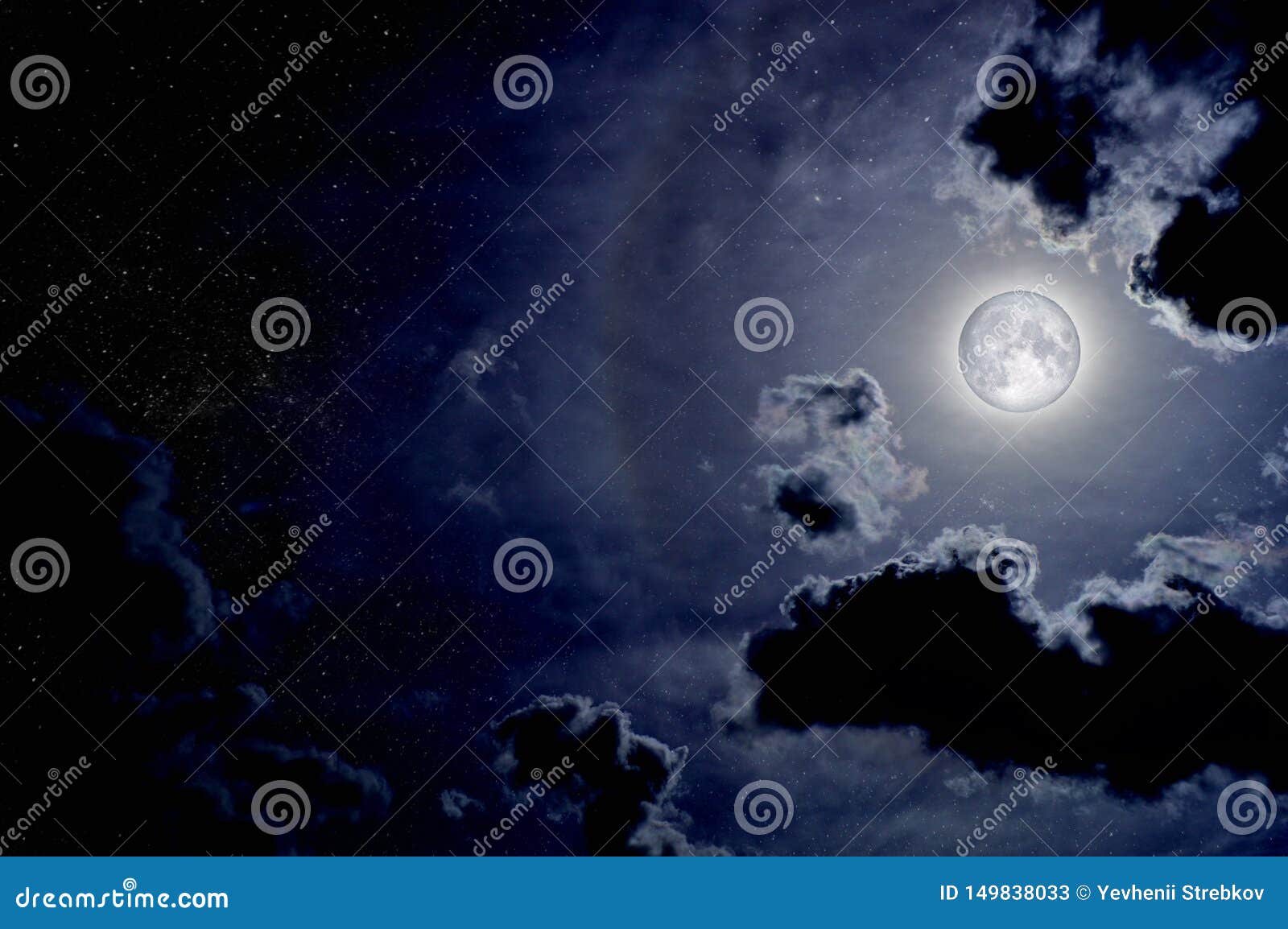 Moon Clouds Sky Night Wallpaper - [1080x1920]