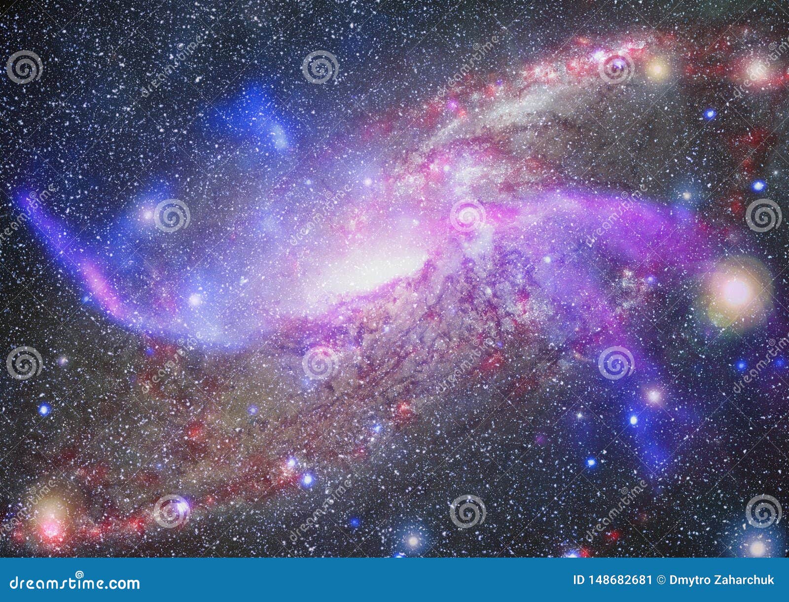 Beautiful Night Sky Star In The Space Collage On Space Science And Education Items Elements