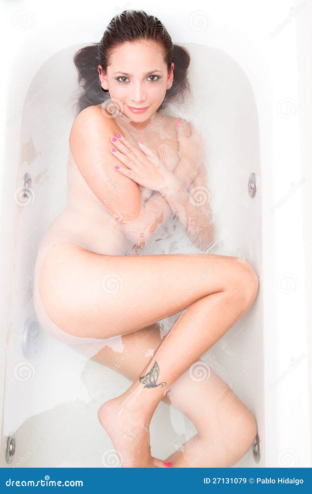 Beautiful Nude Women In Bath Tub Stock Image Image Of