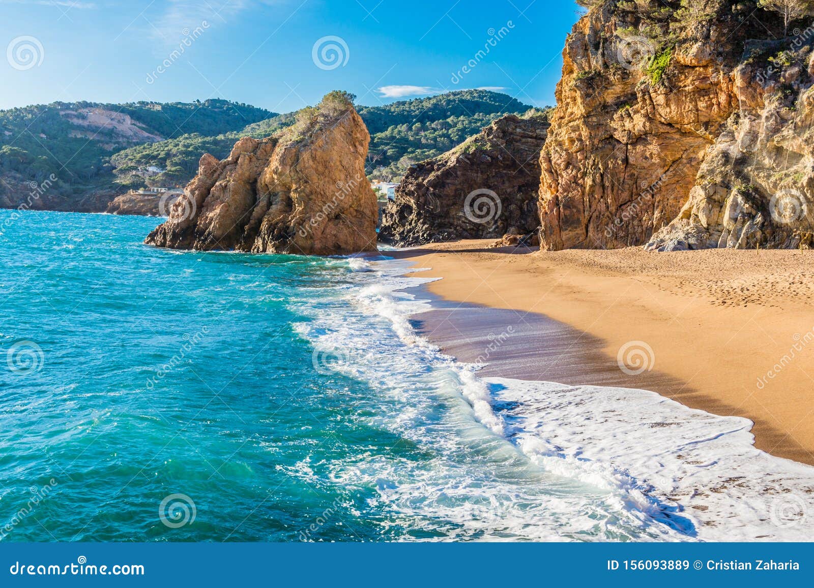 the iconic beach of illa roja catalonia, spain